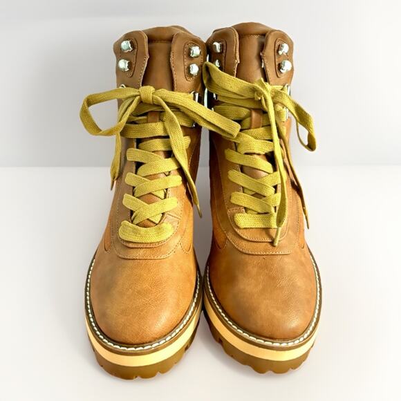 Coconuts by Matisse Tan Lace Up Boots - Picture 2 of 6